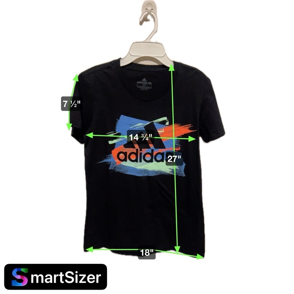 Adidas black and orange graphic tee! - Picture 3 of 4
